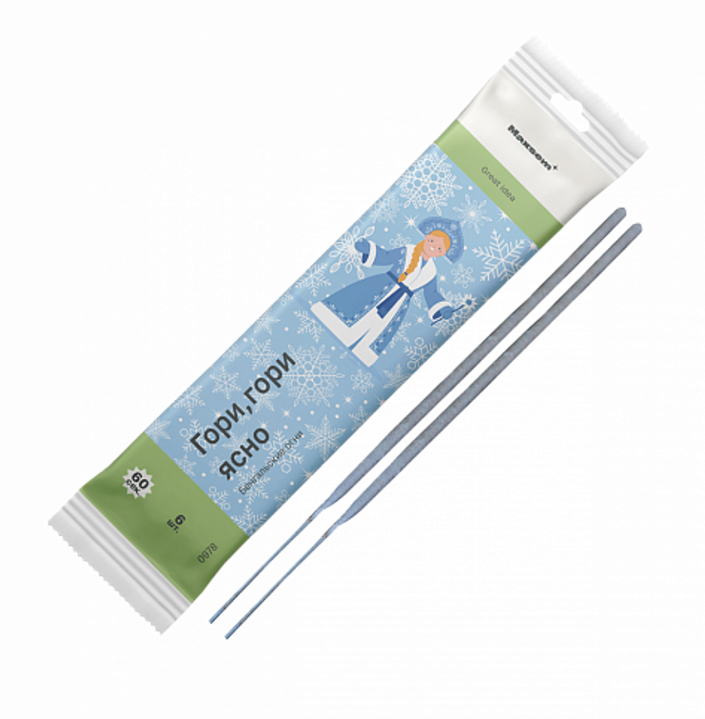 Бенгальские огни "0978*" 250мм, к-т 6 шт 1/10/300