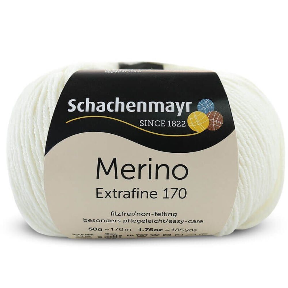 Пряжа Schachenmayr Merino Extrafine 170 (02)