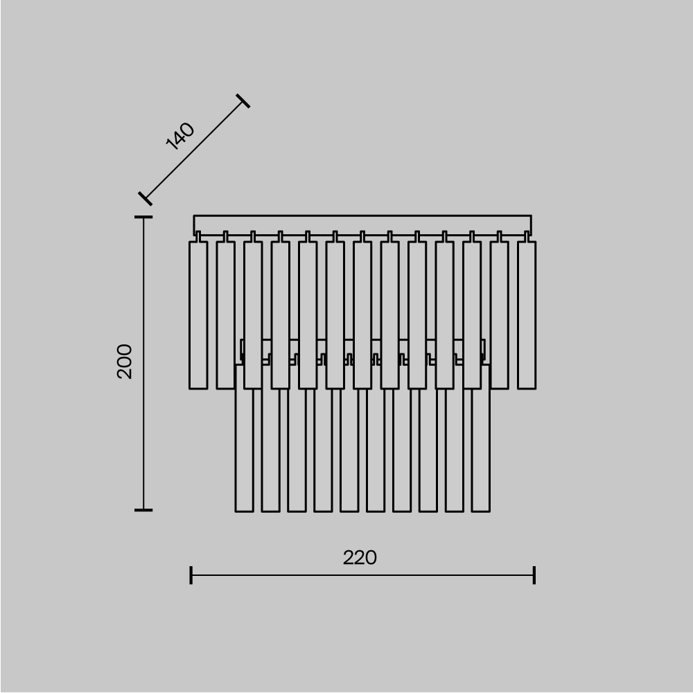 Настенный светильник (бра) Maytoni MOD093WL-01BS