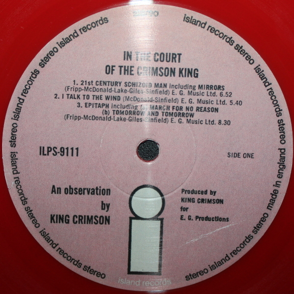 King Crimson / In The Court Of The Crimson King (An Observation By King Crimson)(Coloured Vinyl)(LP)