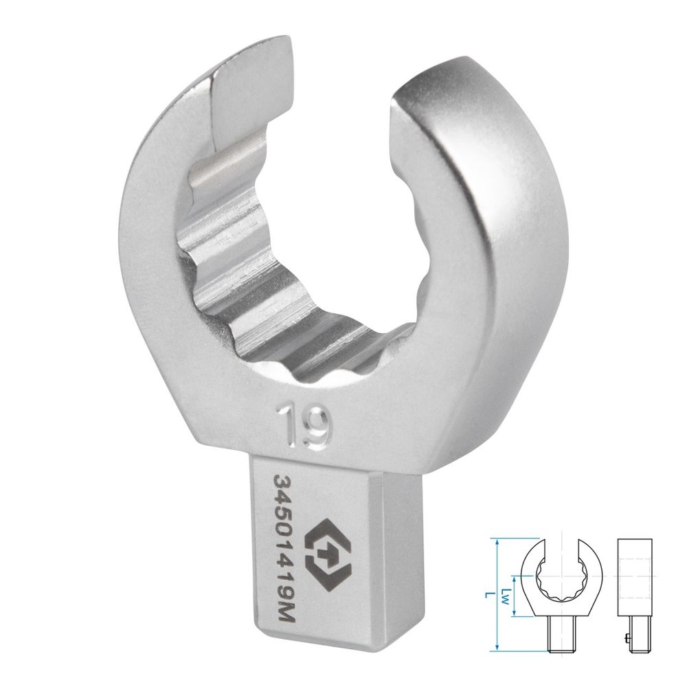KING TONY (34501419M) Насадка разрезная серии "FIT", 19 мм, 9х12 мм