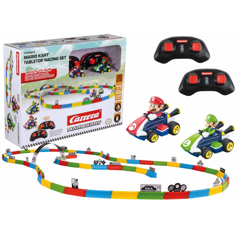 Радиоуправляемый гоночный трек Carrera RC Mario Kart Tabletop Racing 430015 с 2 машинами 2,4 ГГц — фото 1