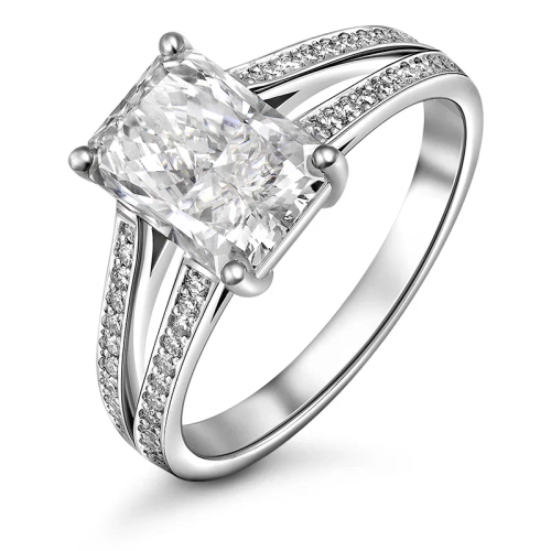 Кольцо с выращенными бриллиантами 2,200 ct