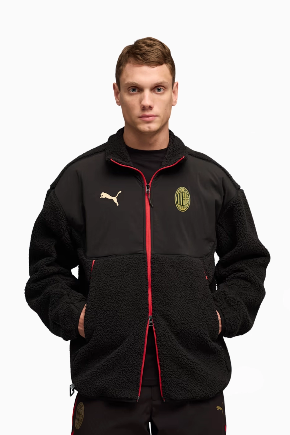 Ветровка Puma AC Milan 25/26 PUMATECH Soft Tech Sherpa - черный
