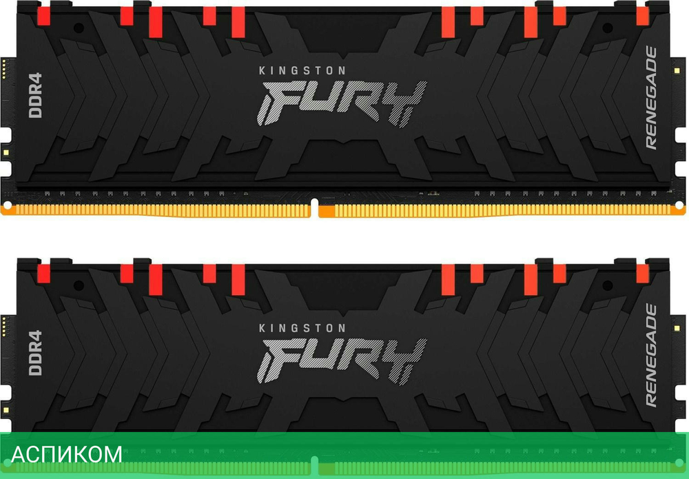 Оперативная память Kingston Fury Renegade RGB RTL Gaming DDR4 2x8GB (KF446C19RBAK2/16)
