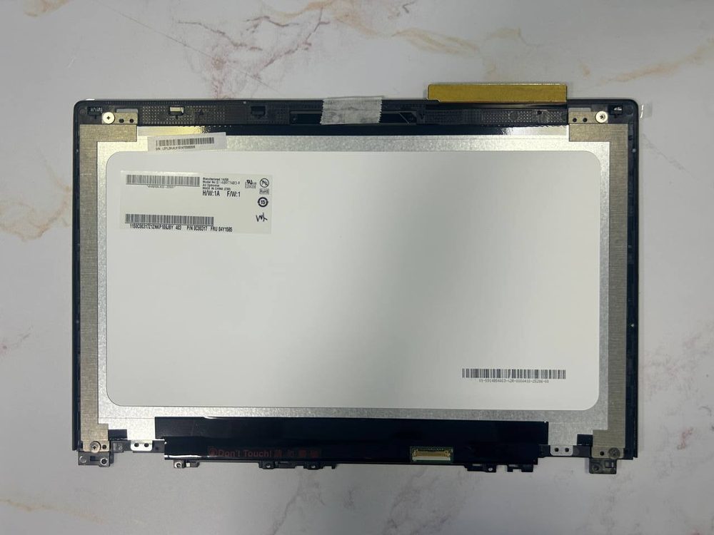 Матрица (модуль) для ноутбука Lenovo U430t 14" B140RTN03.2, TouchScreen, цвет серебро(90400155), оригинал
