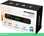 Ресивер DVB-T2 Hyundai H-DVB520 c WiFi-адаптеом черный (H-DVB520WA)