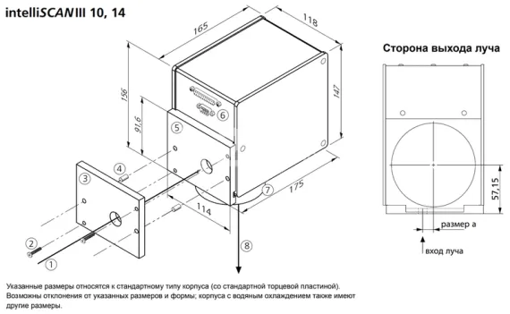 Сканирующая 2D головка SCANLAB intelliSCAN III 14