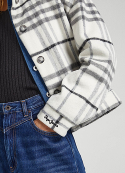 Куртка утепленная женская PEPE JEANS GEOMETRIC PRINT PUFFER JACKET