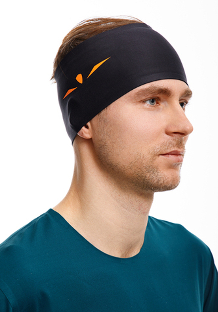ПОВЯЗКА RUN HEADBAND | BLACK ORANGE