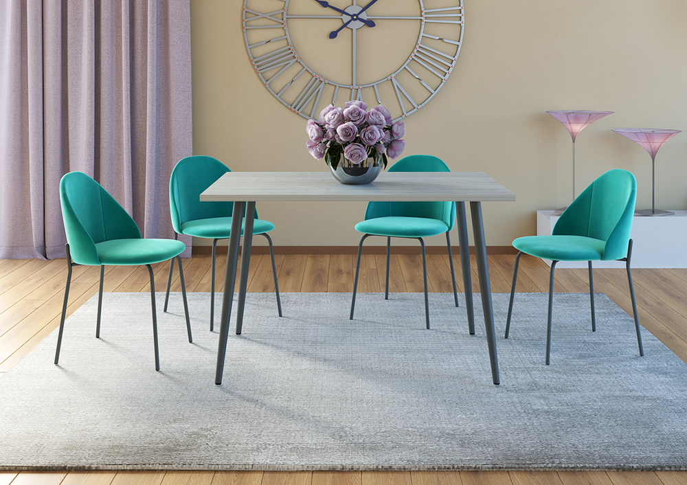 Стул Дебют Монти, Velutto 43 (мята)