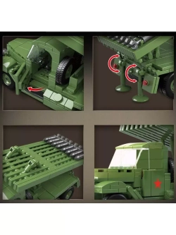 Конструктор Ракетная установка Катюша БМ13 731 дет 100240