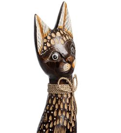 Decor and Gift 99-323 Статуэтка «Кошка» 50 см (албезия, о.Бали)