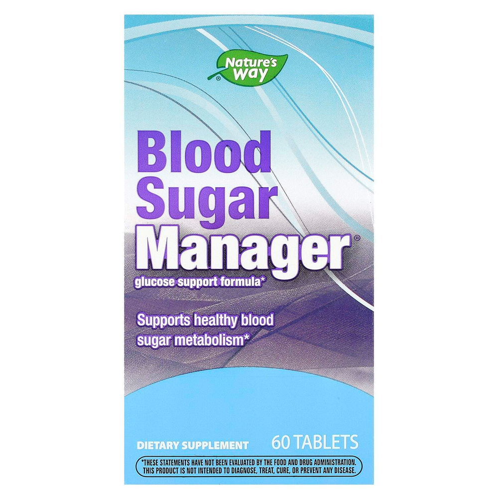 Nature's Way, Blood Sugar Manager, 60 таблеток