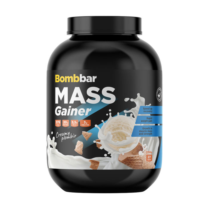 Гейнер &quot;Пломбир&quot;, Mass Gainer Creamy Plombir, Bombbar, 2700 г