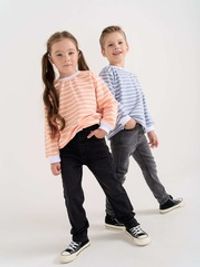 Свитшот облегченный "Полоска Персик"