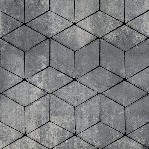 Тротуарная плитка Полярная звезда, 80 мм, ColorMix Актау, гладкая