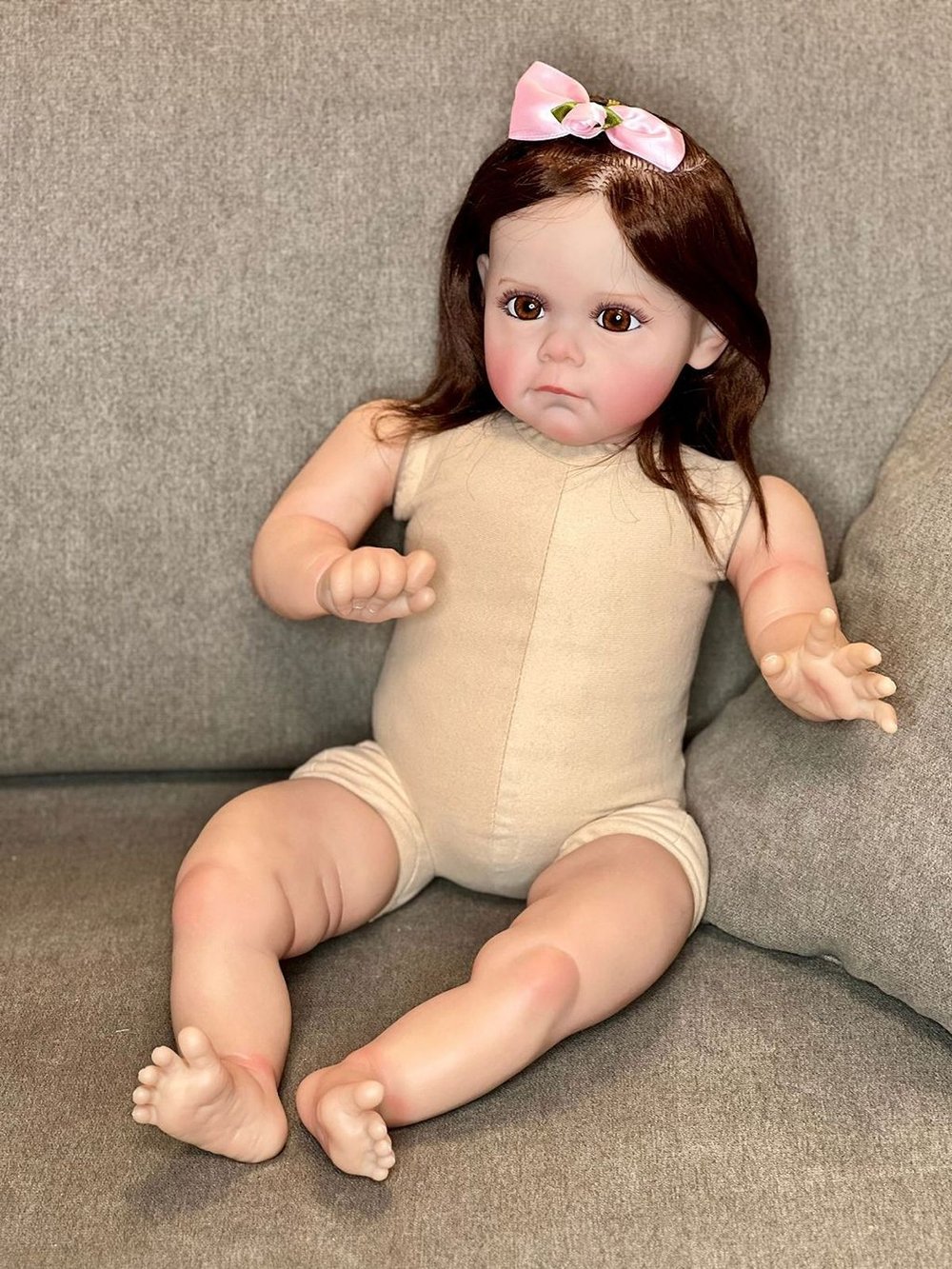 Кукла Реборн мягконабивная 60см в пакете (FA-088A)