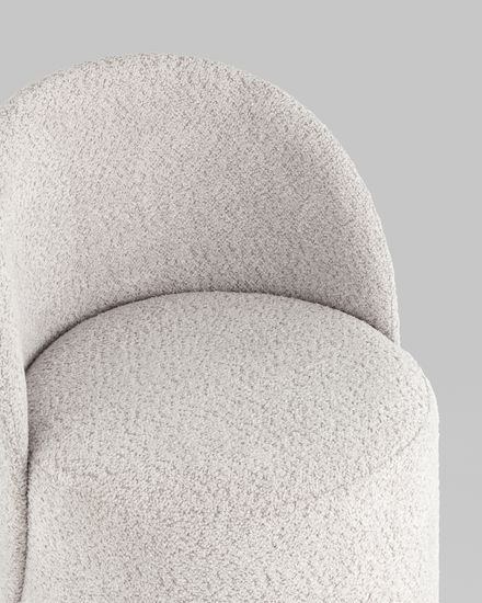 Пуф Loreen вращающийся букле светло-серый