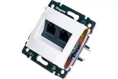 Розетка RJ45 Legrand Valena двойная белый 14186