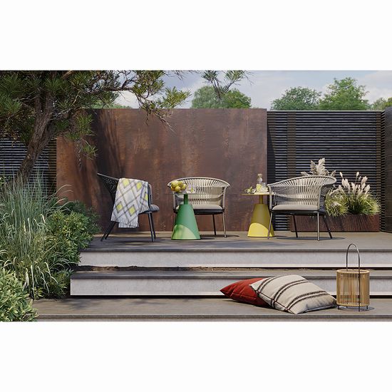 Столик кофейный marius, D50 см, зеленый