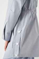 0094 Плащ женский (дымчато-голубой)