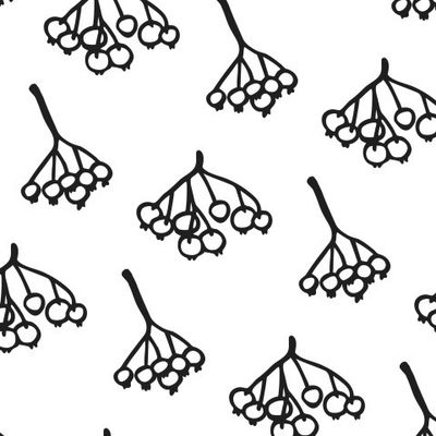 Buy Russian fabric rowan black and white
