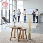 Журнальный столик, 49х49х51, Nord Oak, прикроватный, из массива дуба, круглый, комплект 2 шт, MAKOSA