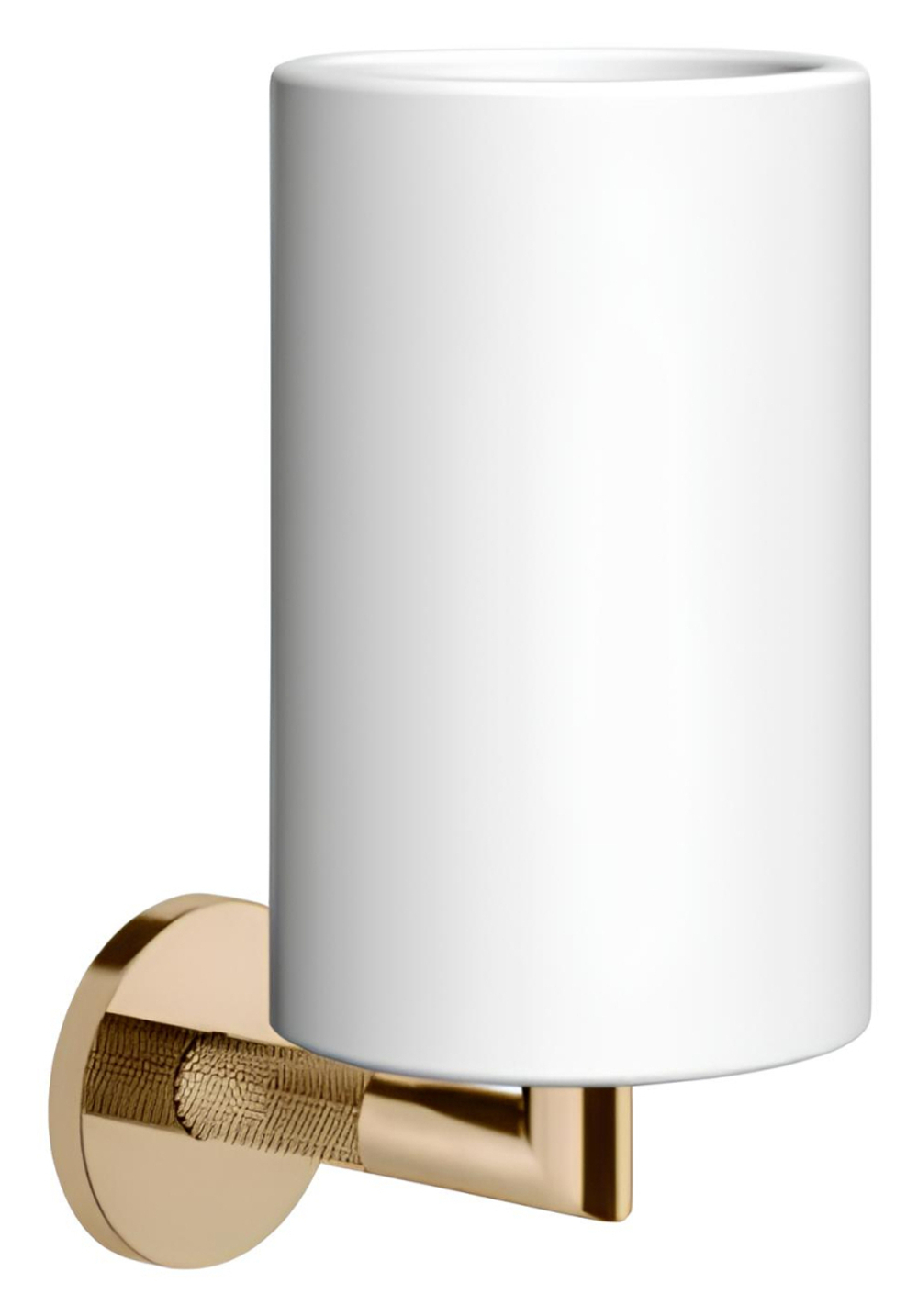 Стакан Gessi Anello, настенный, цвет White/Warm Bronze PVD