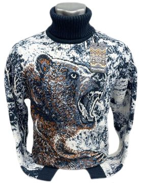 Pulltonic из шерсти и кашемира "Хозяин тайги" Размеры (48-52)