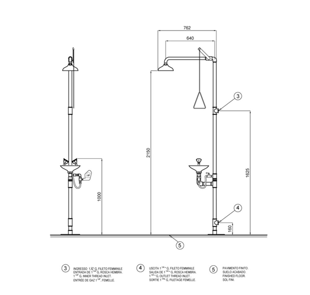 Аварийная система нерж. сталь BOCCHISF SC700SS зеленый