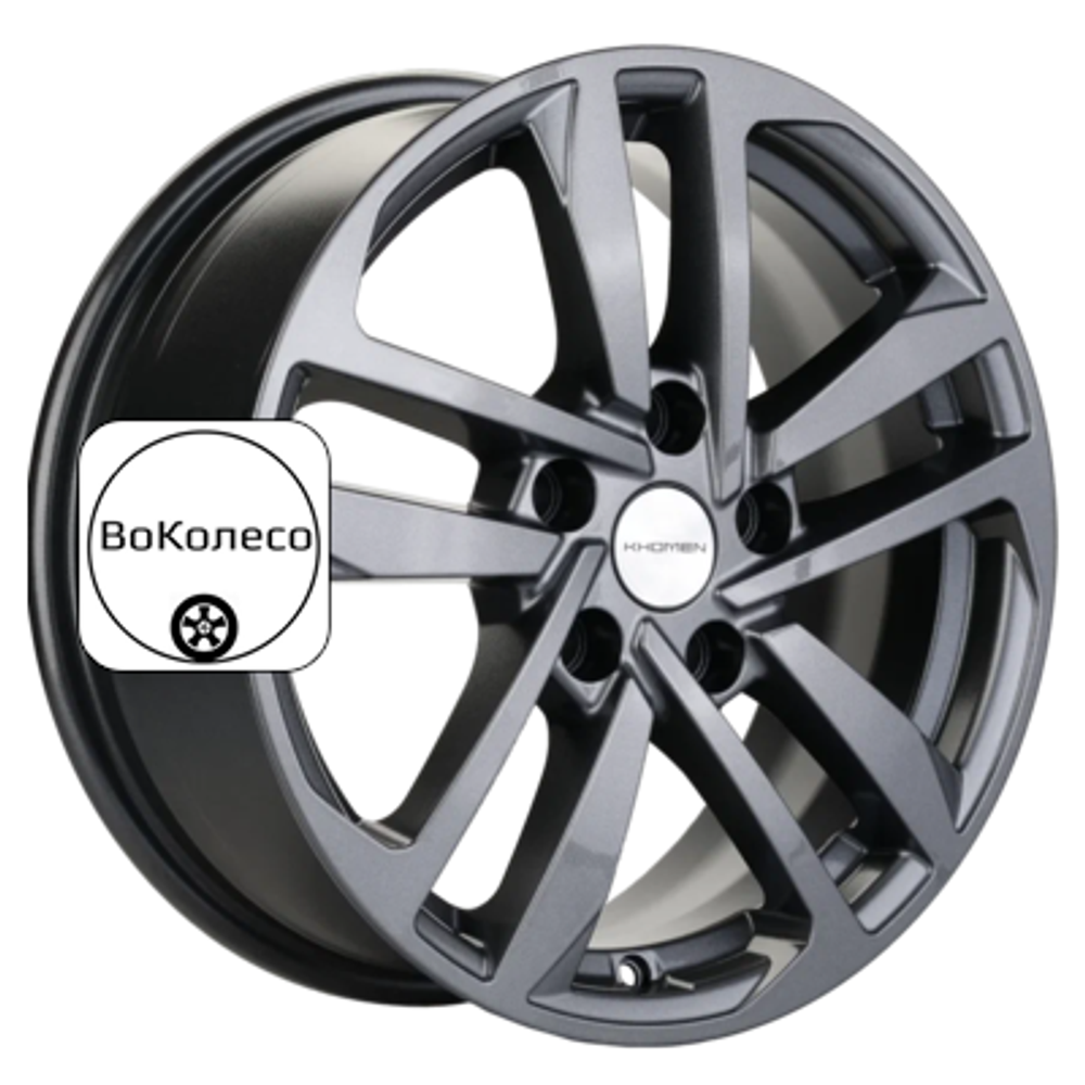 6,5x16/5x100 ET39 D57,1 KHW1612 (Polo) Gray Khomen Wheels