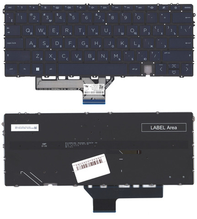 Клавиатура для ноутбука HP Spectre x360 14-ef синяя