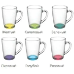 Кружка стеклянная 300мл «Капучино» микс 07C1334LM