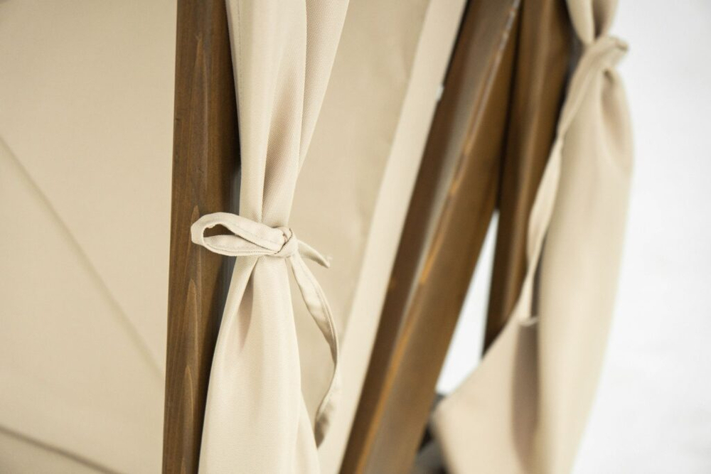 Шезлонг-лежак деревянный с матрасом детский Tagliamento Vendy