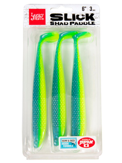 Виброхвосты LJ 3D Series SLICK SHAD PADDLE 6.0in (15.20)/T57 3шт