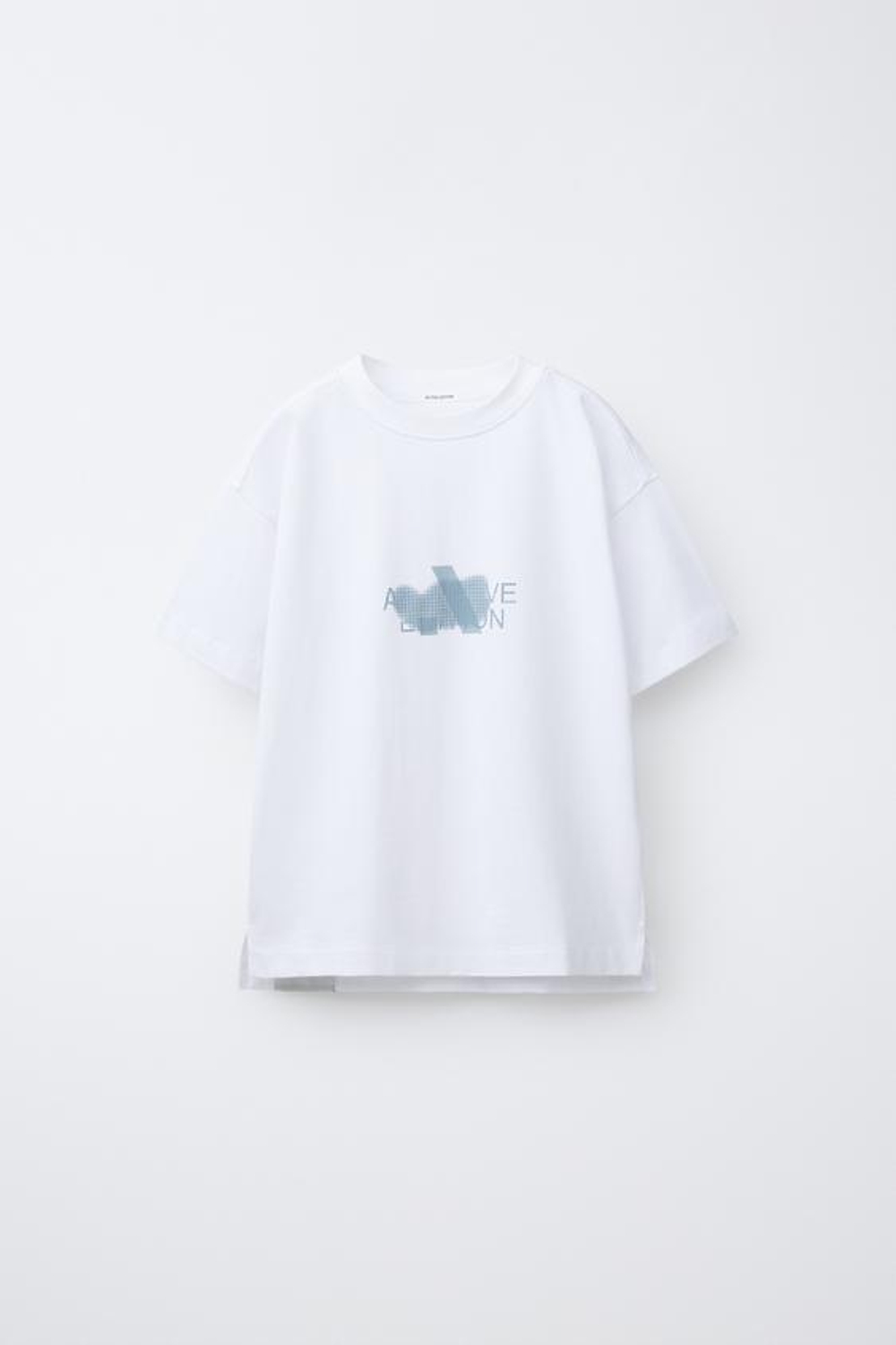 ZARA СПОРТИВНАЯ ФУТБОЛКА С ЛОГОТИПОМ, БЕЛЫЙ