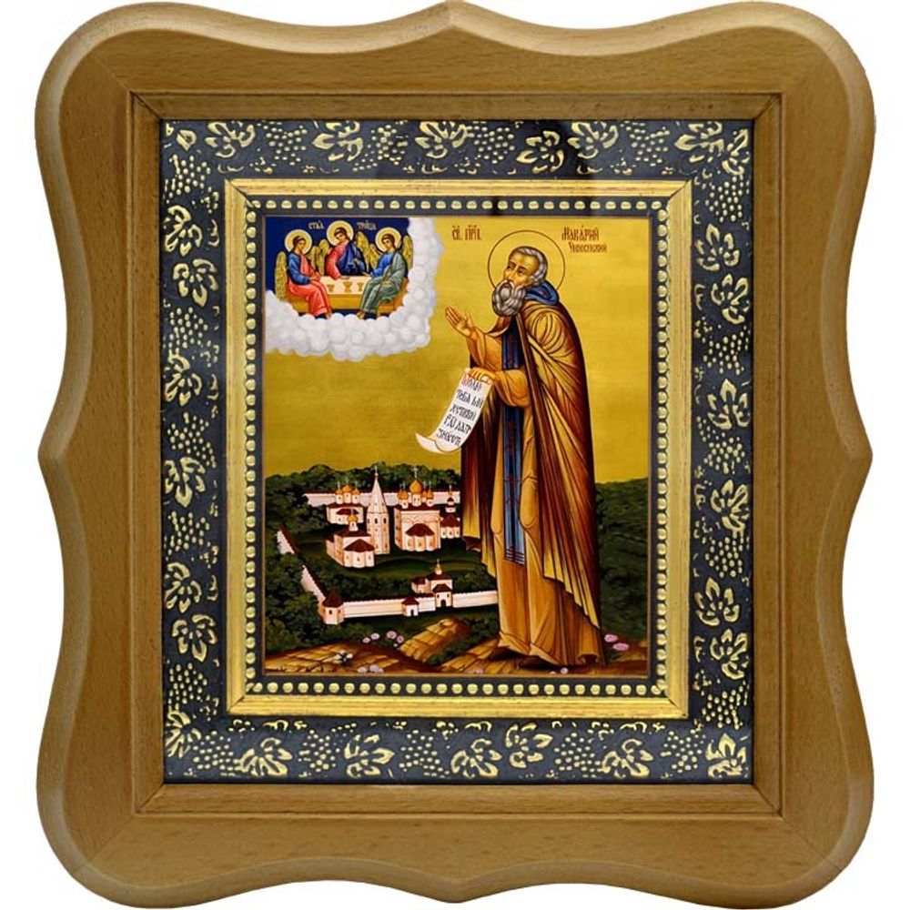 Макарий Унженский, Желтоводский преподобный. Икона на холсте.