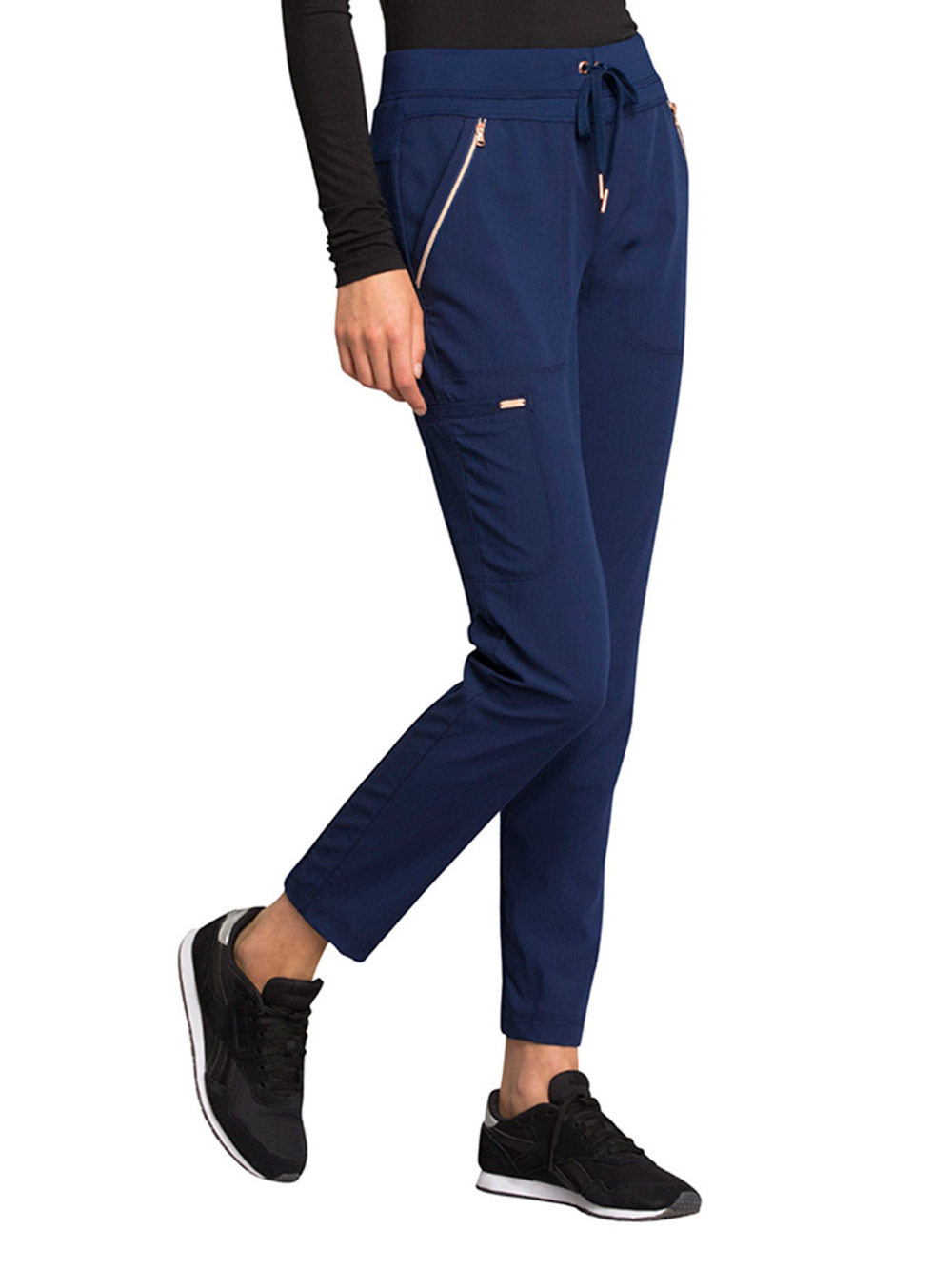 Брюки медицинские женские Cherokee CK055 на резинке, синий, 42