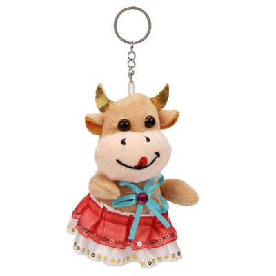 Мягкая игрушка Корова 10см