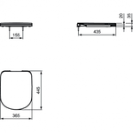 Сиденье и крышка для унитаза Ideal Standard TEMPO T679401