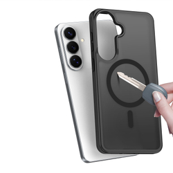 Чехол черного цвета с MagSafe для Samsung Galaxy S26+ Плюс, серия Yind Series от Dux Ducis