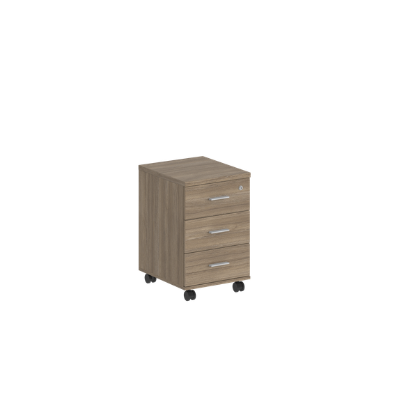 Тумба мобильная Сигма с 3 ящ. 404х460х619, с ц.замком