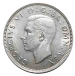 2 шиллинга 1937 год Великобритания (Георг VI) Серебро. XF-AU
