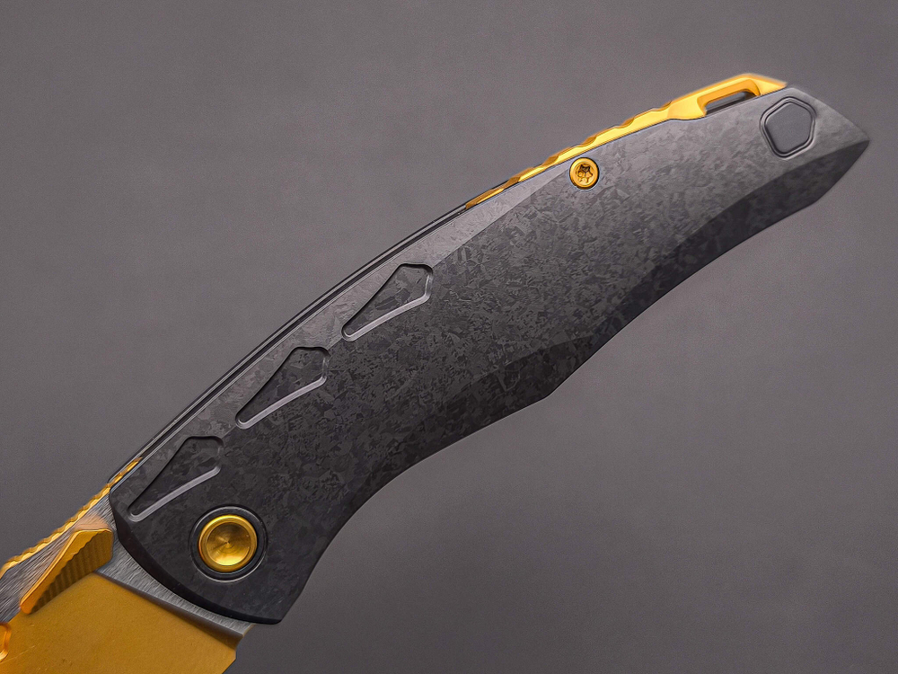Складной нож Krotos [T14N TiN StoneWash CrystalTi DLC]