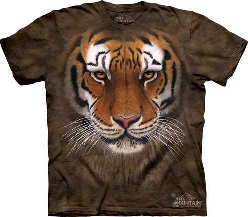 Футболка Mountain с изображением воинственного тигра -  Tiger Warrior