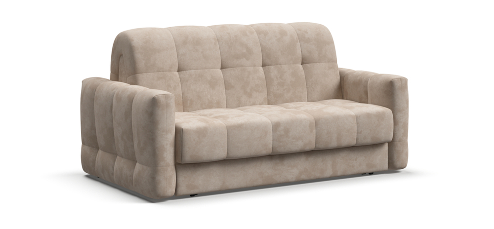 Диван Босс Слип 140 Велюр Алькантара пепел