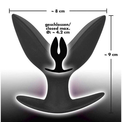 Анальная втулка Black Velvets Anchor Plug, черная (Цвет: черный)