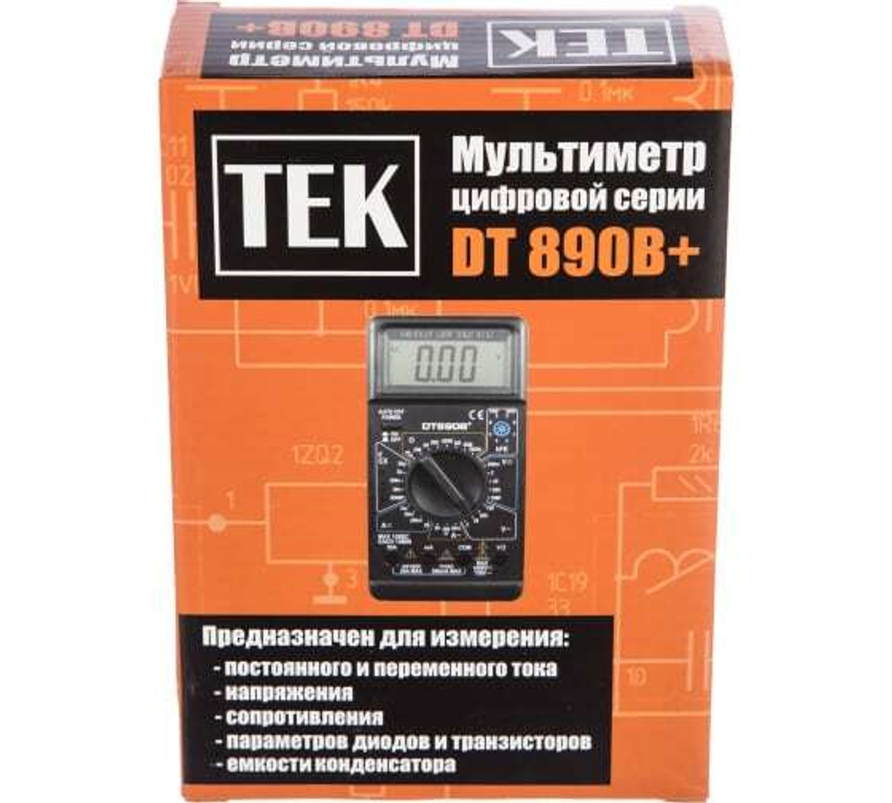 МУЛЬТИМЕТР ТЕК DT 890 В+ 61/10/224