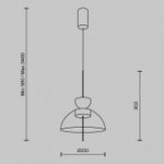 Подвесной светильник Maytoni Bangkok MOD185PL-L12CG3K2